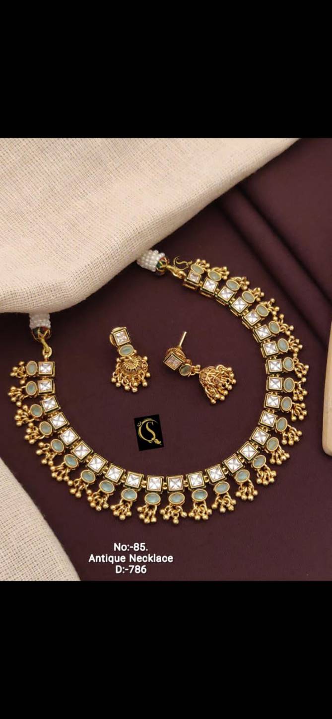 785 to 787 Elegance Fancy Party Wear Necklace Set Wholesale Price In Surat
